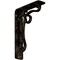 Ekena Millwork Orleans Wrought Iron Bracket, (Single center brace), Antiqued Brass 1 1/2"W x 5 1/2"D x 8"H BKTM01X05X08SOLABS - alternate 1